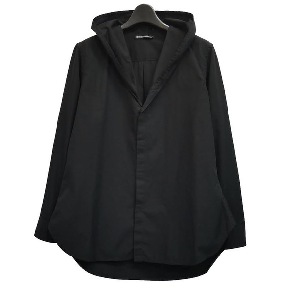 Yohji Yamamoto + NOIR 2020aw cotton hooded shirt - Picture 1 of 10